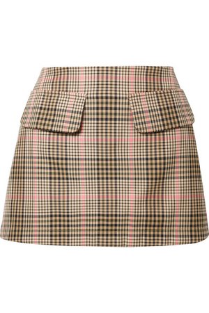 Maggie Marilyn | + NET SUSTAIN Short And Sweet checked woven mini skirt | NET-A-PORTER.COM