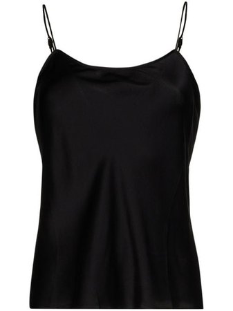 Shop black FRAME spaghetti strap cami top with Express Delivery - Farfetch