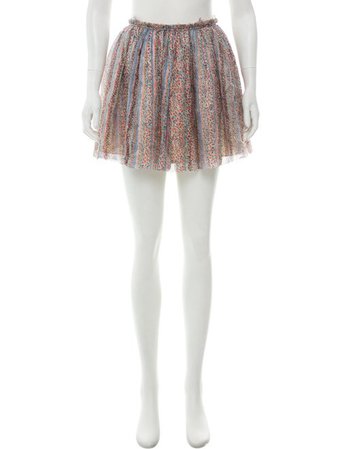 girl. by Band of Outsiders Floral Print Mini Skirt - Clothing - GRL20858 | The RealReal