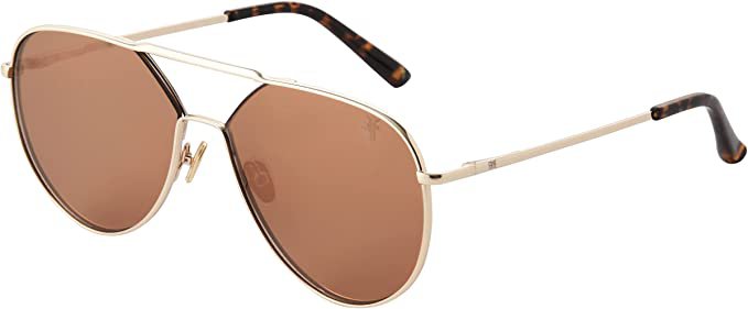 Amazon.com: Frye Evie Women's Aviator Sunglasses, Gold, 60mm : Clothing, Shoes & Jewelry