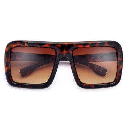 The Mogul Large Oversized Square Frame Bright Colorful Sunglasses - Sunglass Spot