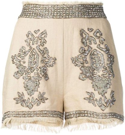 Bead-Embellished Shorts