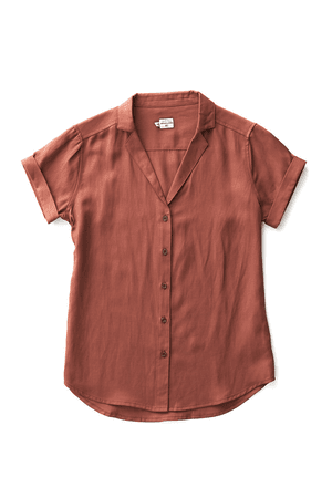 burgundy button up shirt - Womens | Innes Copper by Bridge & Burn