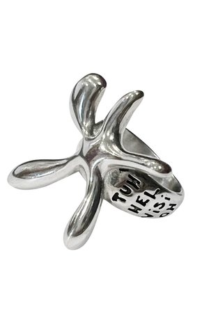 Splat Stainless Steel Ring – Tunnel Vision