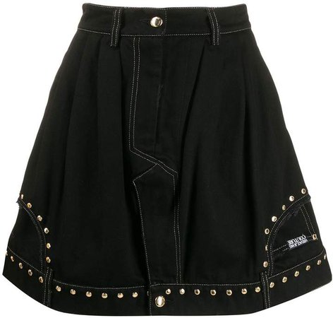 flared studded skirt