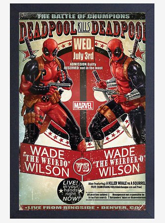 Marvel Deadpool Battle Poster