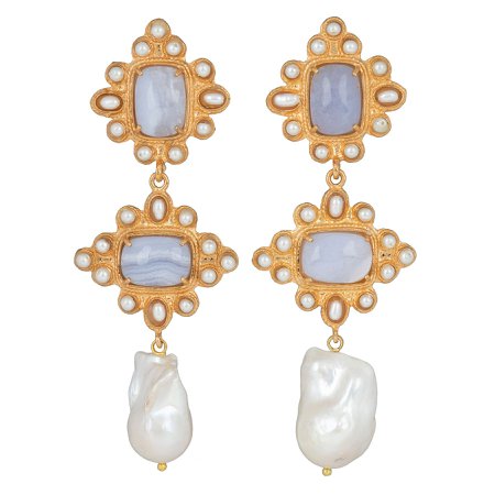 Charlotte Earrings Pale Blue – Christie Nicolaides