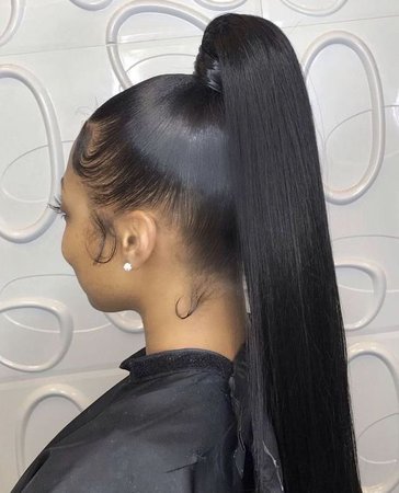 high weave ponytail