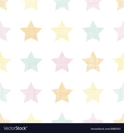 Stars textile textured pastel seamless pattern Vector Image
