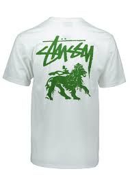 stussy white green lion t-shirt - Google Search