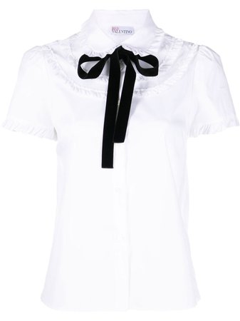 RED Valentino pussy-bow Collar Blouse - Farfetch