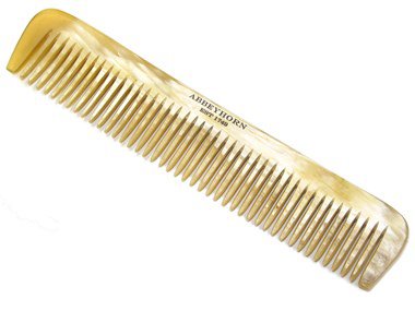 6 1/2" Cow Horn Wide Toothed Comb