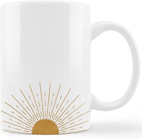 Amazon.com: kunlisa Boho Coffee Mug,Coffee Mugs for Women，Sunshine Gifts,Mugs for Women,Boho Ceramic Mug-11oz Coffee Mug Cup : Home & Kitchen