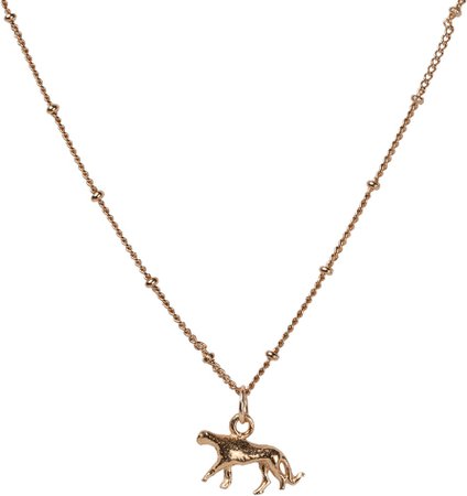 rose gold leopard necklace