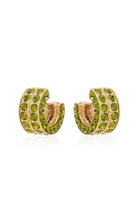 Double Mini Hoop Earrings By Oscar De La Renta | Moda Operandi