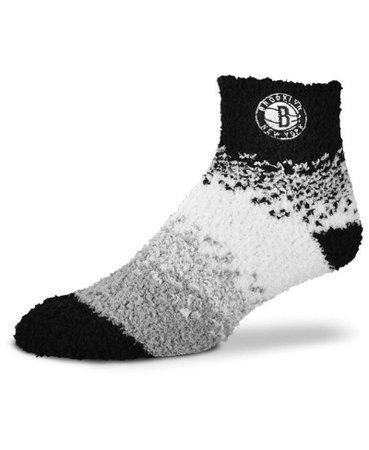 For Bare Feet Brooklyn Nets Marquee Sleep Soft Socks