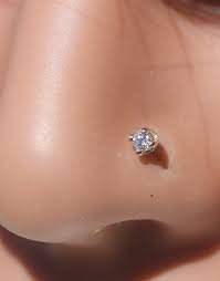 stud diamond nose piercing - Google Search