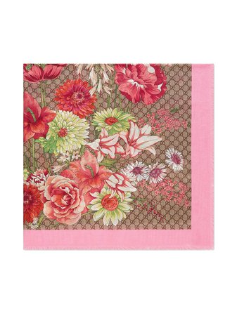 Gucci Spring bouquet modal silk shawl - Buy Online - Large Selection of Luxury Labels