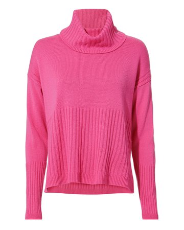 Pink Cashmere Turtleneck Sweater | Derek Lam 10 Crosby