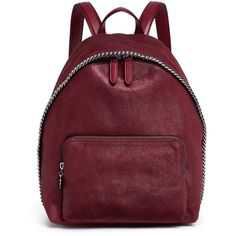 Stella McCartney 'Falabella' small shaggy deer backpack (80.450 RUB) ❤ liked on Polyvore featuring bags, backpacks, red, red backpack, rucksack bags, stella mccartney backpack, fake bags and backpack bags