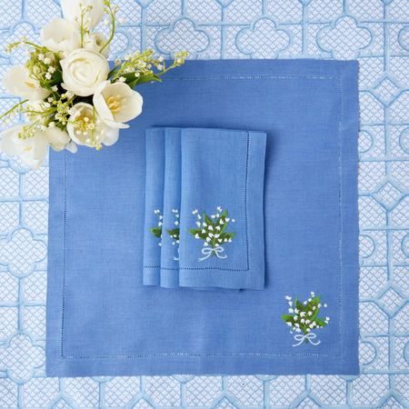Lily Of The Valley Placemat & Napkins (Set of 4) – Mrs. Alice