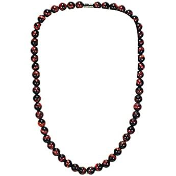 vivia Black Onyx Men's Tiger Eye Stone Bead Necklace Fashion Natural Stone Jewelry Handmade Gift | Amazon.com
