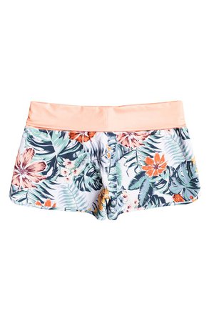 Roxy Endless Summer Floral Print Swim Shorts | Nordstrom