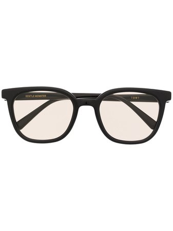 Shop Gentle Monster Tomy 01(BR) square-frame sunglasses with Express Delivery - FARFETCH