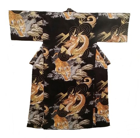 Yukata, Dragon & Tiger, Mens Kimono