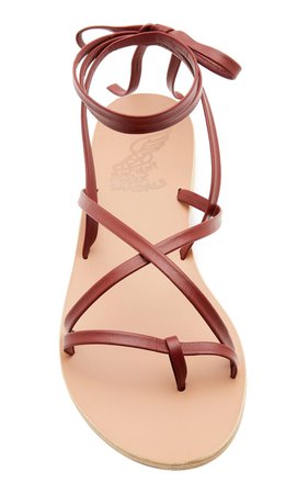 Morfi Ankle-Wrap Leather Sandals by Ancient Greek Sandals | Moda Operandi
