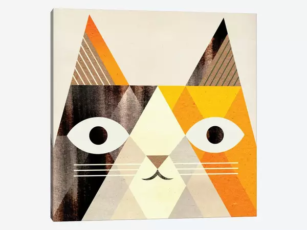 Calico Cat Canvas Artwork by Scott Partridge | iCanvas
