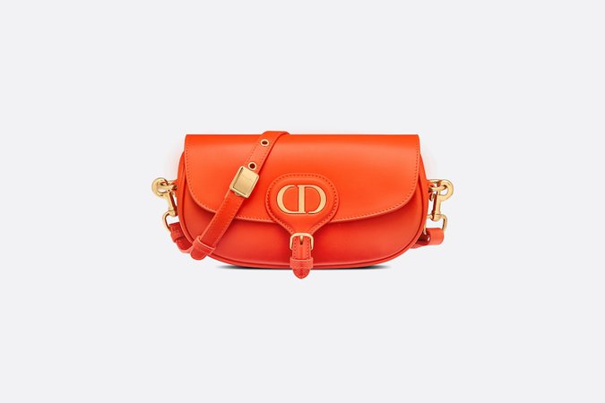 Dior Bobby East-West Bag Bright Orange Box Calfskin | DIOR
