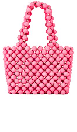 Lovers + Friends Meggy Beaded Purse in Pink | REVOLVE