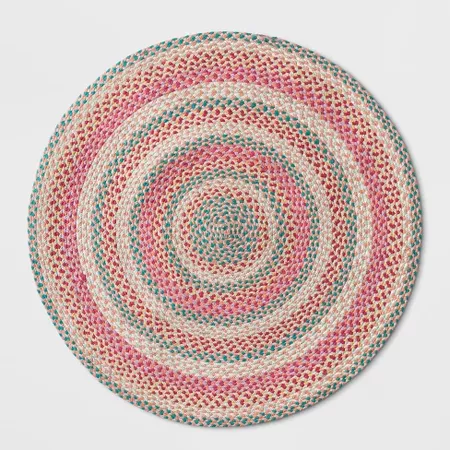 36"x36" Braided Circle Rug Pink - Pillowfort™ : Target