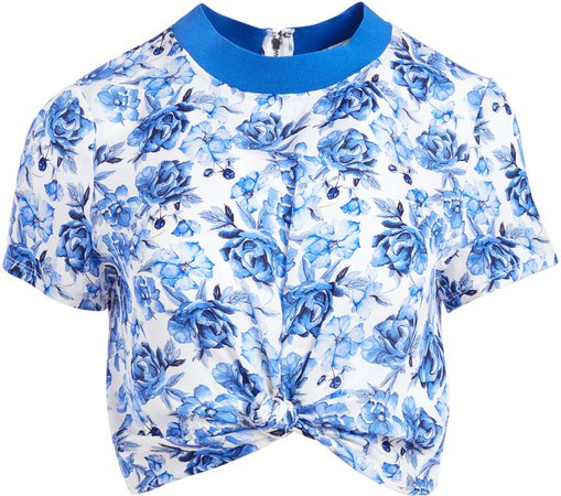 Kane Floral Tie Front Tee