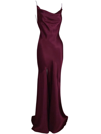 magenta Dior gown