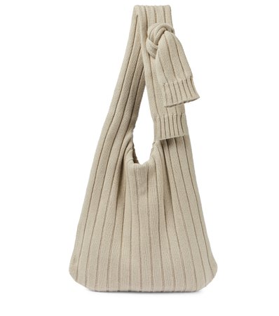 The Row - Dafy cashmere knit shoulder bag | Mytheresa