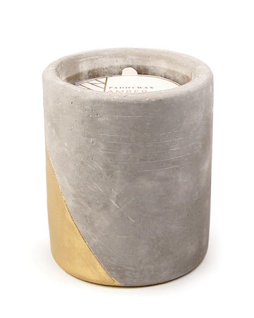 Paddywax Amber + Smoke Large Concrete Candle