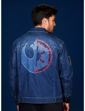 Our Universe Star Wars Ahsoka Dark & Light Side Patches Denim Jacket