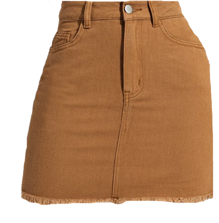 camel brown skirt