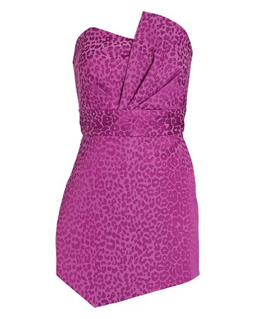 Michelle Mason Leopard Jacquard Mini Dress| INTERMIX®