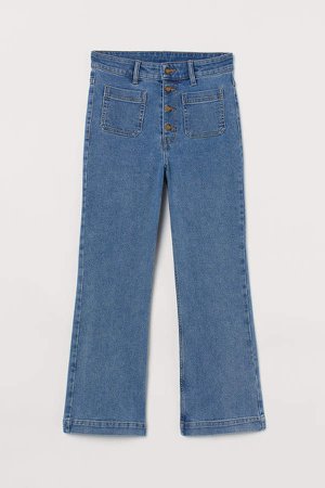 Kick Flare High Ankle Jeans - Blue