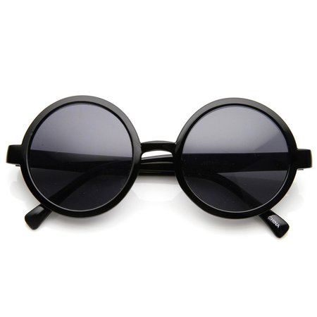 Classic Retro Style Shiny Plastic Round Circle Sunglasses