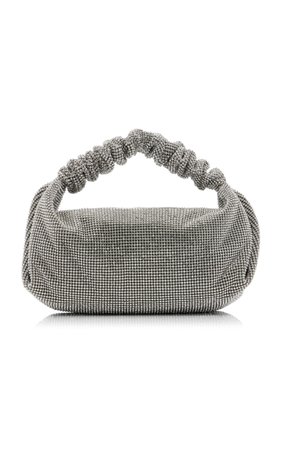 Alexander Wang Scrunchie Crystal-Embellished Mesh Mini Bag