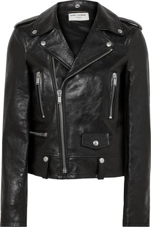 Saint Laurent | Leather biker jacket | NET-A-PORTER.COM