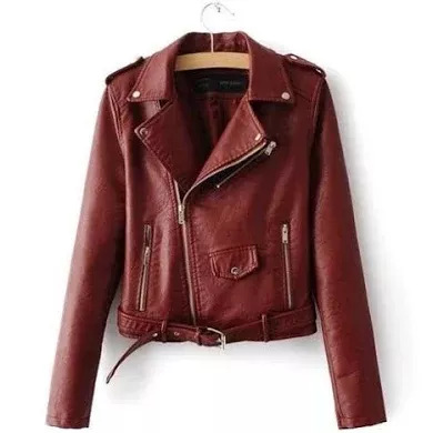 burgundy leather jacket - Google Shopping
