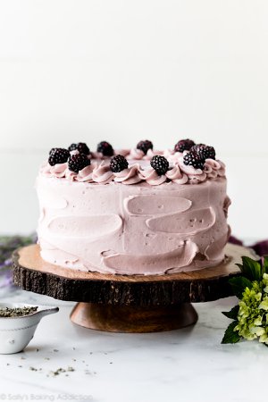 Blackberry Lavender Cake | Sally's Baking Addiction