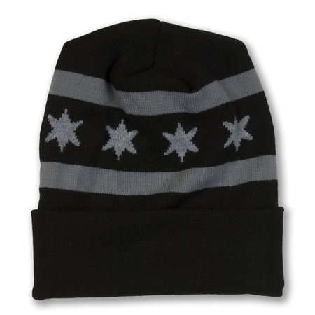 Chicago Flag Knit Beanie