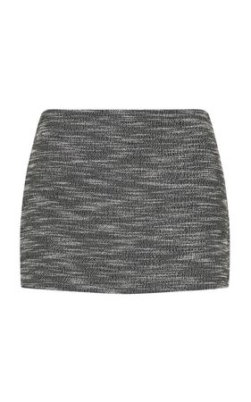Textured Wool-Cotton Mini Skirt By St. Agni | Moda Operandi