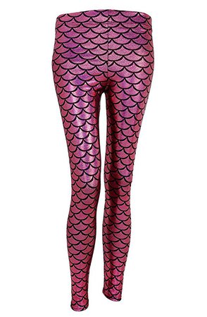Ayliss New Mermaid Fish Scale Printed Leggings Stretch Tight Pants at Amazon Women’s Clothing store: